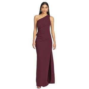 Sachin & Babi NWT Cece One Shoulder Gown in Deep Wine‎ in Size 8 MSRP $285